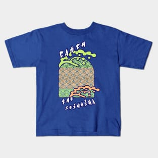 Catch the Seigaiha 2 (Green) Kids T-Shirt